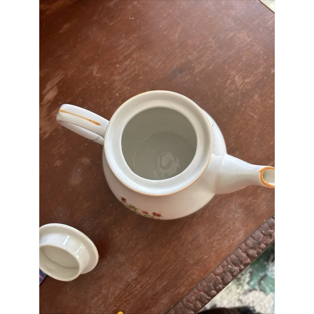 Vintage Floral Teapot Made in Japan 5